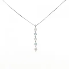 K18WG ダイヤモンド ネックレス 0.53CT