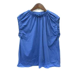 ルーニィ LOUNIE ブラウス ノースリーブ 38 M 青 ブルー /MN