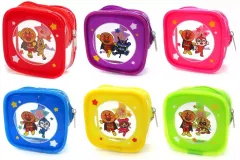 【中古】バッグ 全6種セット スクエアビニールポーチ 「アンパンマン×アサヒ飲料」 対象商品購入特典