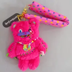 【中古】ぬいぐるみマスコット・ぬいぐるみバッジ ハミクマキャンディ ストラップ付きマスコットキーチェーン 「ハロウィーン・ホラー・ナイト」 ユニバーサル・スタジオ・ジャパン2025限定