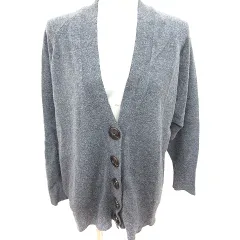 ザラ ZARA カーディガン ニット ロング 長袖 S グレー /RT