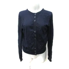 インデックス INDEX カーディガン ニット 長袖 L 紺 ネイビー /YI