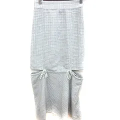 リゼクシー RESEXXY スカート フレア ロング 総柄 F グレー /RT