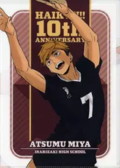 【中古】クリアファイル 宮侑＆宮治 10th Anniversary A4クリアファイル 「ハイキュー!!」