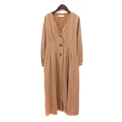 アーバンリサーチ サニーレーベル URBAN RESEARCH Sonny Label ワンピース ロング 長袖 F ベージュ /MN