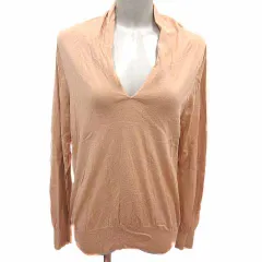 イネド INED ニット カットソー Vネック 長袖 15 XXL ベージュ /YK