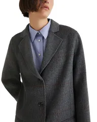 マレーラ レディース アウター ジャケット・ブルゾン ウール Marella Baviera Wool Jacket Grey グレーのサムネイル