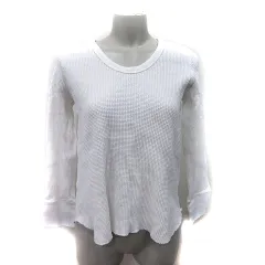 ミラオーウェン Mila Owen カットソー ワッフル地 長袖 0 XS 白 ホワイト /YI