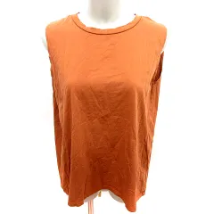 テチチ Te chichi ニット カットソー Uネック ノースリーブ F 茶 ブラウン /RT