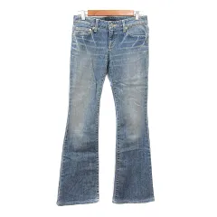 セオリー Theory デニムパンツ ジーンズ テーパード ウォッシュ加工 ブーツカット 2 M 青 ブルー /MN