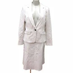 リフレクト Reflect スーツ セットアップ テーラードジャケット 背抜き フレアスカート ひざ丈 11 L 白 ホワイト /YK