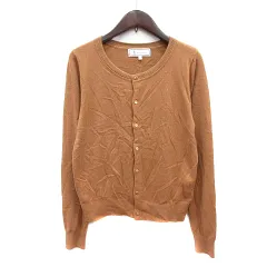 ロペピクニック ROPE Picnic カーディガン ニット 38 M 茶 ブラウン /MN