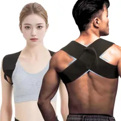 [Capprecier] 姿勢サポーター 猫背ベルト 姿勢ベルト 背筋 背中用 美姿勢 【理学療法士オススメ】 猫背 改善 肩甲骨サポーター 薄型 巻き肩 調節可能 男女兼用 脱着簡単 (M) [M]