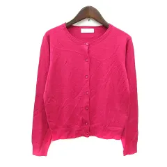 ビス ViS カーディガン ニット M ピンク /MN