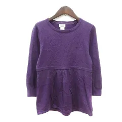 エルエルビーン L.L.BEAN ニット カットソー 長袖 アンゴラ混 XS 紫 パープル /MN