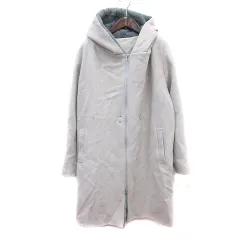 キャサリンロス KATHARINE ROSS コート ロング 総裏地 フード フェイクファー M ライトグレー /MN