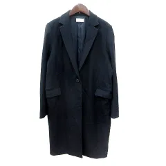 プラステ PLST チェスターコート シングル 総裏地 L 紺 ネイビー /MN