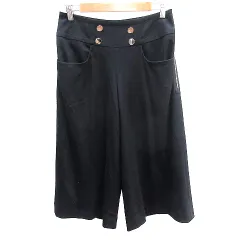 ソニア ソニアリキエル SONIA SONIA RYKIEL ガウチョパンツ 40 M 黒 ブラック /AU