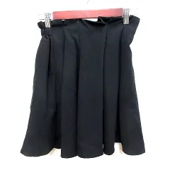 エブリン evelyn スカート フレア ミニ 黒 ブランド/RT