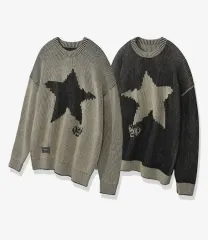 VISION STREET WEAR(ビジョンストリートウェア) VSW ツートン スター ニット L