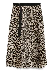 サカイ レオパードプリントミディスカート 送料無料