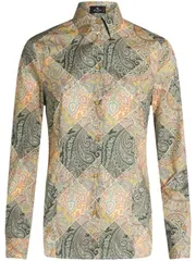ETRO プリントコットンシャツ 送料無料