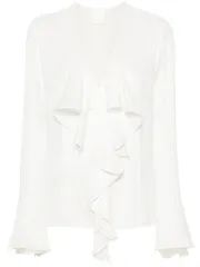 GIVENCHY シルク フリル ブラウス 送料無料