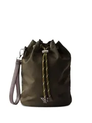 PRADA プラダ スピードロック リナイロン＆レザー ポーチ 送料無料