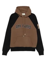 AMI PARIS コットン カラーブロック フーディ 送料無料