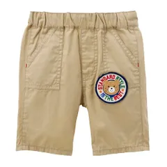 新品 [ミキハウス ホットビスケッツ] 6分丈 ハーフパンツ 男の子 女の子 ベビー 子供服 ベージュ 100cm 72-3106-492