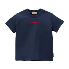 新品 [ミキハウス] 半袖Ｔシャツ 無地 ロゴ ワンポイント シンプル 日本製 男の子 女の子 ベビー キッズ 子供服 通園 通学 10-5229-577 120cm 紺