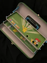 レトロ文具 ポケットモンスター 3段 鉄製 筆箱
