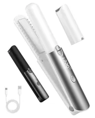 ストレート ヘアアイロン コードレス【2025新登場】ミニ（18mm）&6000mAh大容量バッテリー&160℃?220℃7段階温度調整 2WAYカール/ストレート 前髪 TYPE-C充電式 持ち運び便利 60分連続使用可能 男女兼用 機能付き 自動電源OFF