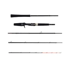 新品 AbuGarcia (アブガルシア) 黒船 KTTC-82/185MH-タチウオテンヤ8:2先調子モバイル5 パックロッド 電車 トラベルのサムネイル