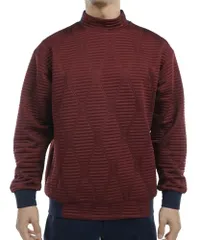 新品 TOMMY HILFIGER GOLF(トミーヒルフィガー ゴルフ) ジャカートキルト モックネックスウェット THMA477