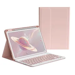 2025 iPad 11世代（A16）キーボードケース 11インチ 2022 iPad 10世代 10.9インチ キーボード ケース 上側ApplePencil収納 アイパッド 第10世代 マグネット分離式 カラーキーボード 配色 ビジネス 学生 可愛い,ピン