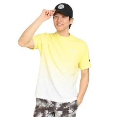 新品 [キャロウェイ] メンズ 半袖 モックネックシャツ (グラデーションプリント・吸汗速乾性) / ゴルフ インナー / C24134127 1060_イエロー M