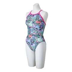 新品 MIZUNO(ミズノ) 水泳 水着 フィットネス ミニオン エクサースーツ ミディアムカット N2MAC295 ウィメンズ XSサイズ ローズ