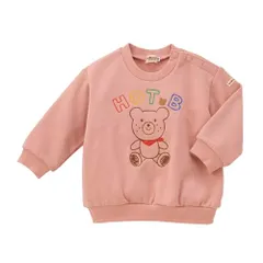新品 [MIKIHOUSE HOT BISCUITS] [ミキハウス ホットビスケッツ] トレーナー 男の子 女の子 ベビー 子供服 サーモンピンク 80cm 73-5602-689