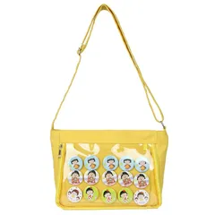 [ハルジオ] 痛バッグ 痛バ ショルダー 痛バック 黒 ブラック かわいい (イエロー) [イエロー]