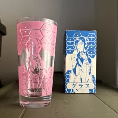 エヴァンゲリオン ヱヴァンゲリヲン EVANGELION　グラス コップ　一番くじ　ピンク 装飾 プリント 05