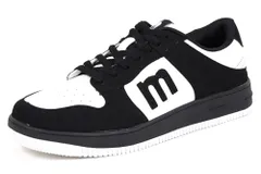 新品 [アキリコ] MOZ モズ スニーカー メンズ ローカット コンビカラー 運動靴 スポーツ ブラックホワイト 28cm