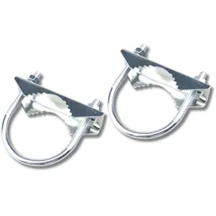 KURASALE bsアンテナ パイプクランプ 金具 コの字 固定金具 52mm×75mm 2個セット パイプ固定金具 u字金具 アンテナマスト 取り付け金具 [52mm×75mm]