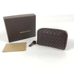 BOTTEGA　VENETA　ボッテガヴェネタ　114075　V0013　コインケース　財布　 ショートウォレット　イントレチャート　ブラウン　箱付