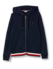 新品 (トミーヒルフィガー) TOMMY HILFIGER ベーシック ジップアップ パーカー WW0WW24971 XS ネイビー