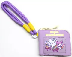 【中古】財布・パスケース モモンガ＆クロミ スーパーマーケットなコンパクトウォレット 「ちいかわ なんか小さくてかわいいやつ×サンリオキャラクターズ」