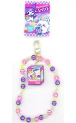 【中古】モバイル雑貨 モモンガとクロミ スーパーマーケットなフォンタブビーズストラップ 「ちいかわ なんか小さくてかわいいやつ×サンリオキャラクターズ」