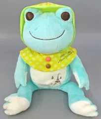 【中古】ぬいぐるみ ピクルス(ブルー) ぬいぐるみ(M) パリの雨ピクルスシリーズ 「pickles the frog-かえるのピクルス-」