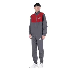 新品 PUMA(プーマ) スポーツ ジャージ 上下セット 裏メッシュ ウーブン カラーブロック スーツ 684143 メンズ 24年秋冬カラー ギャラクティック グレー(69)