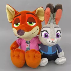 【中古】ぬいぐるみ ニック＆ジュディ ペアぬいぐるみ 「ズートピア2」